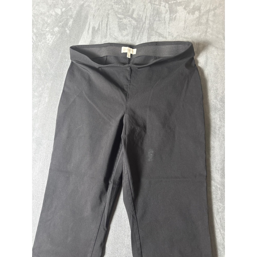Talbots Black Pull On Slim Leg Stretch Pants Size 14 ID5358 07/23